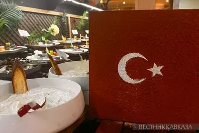 Фуршет в гостинице в Турции