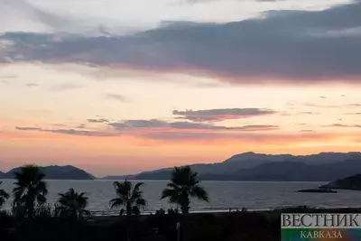 Закат на море