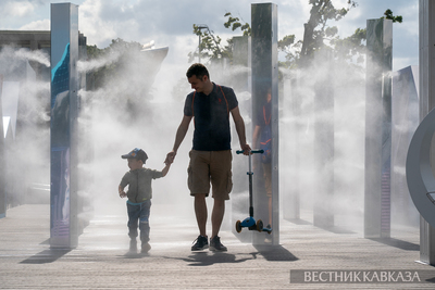Площадка фестиваля “Территория будущего. Москва 2030“ в Лужниках